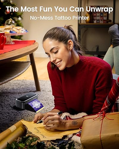 Phomemo Thermocopieur Tatouage TP31, Imprimante Stencil Tatouage Imprimante de Tatouage Portable, Transfert Tatouage Machine Copieur avec 30 Feuilles Papier Transfert Compatible avec iOS, Android - 5
