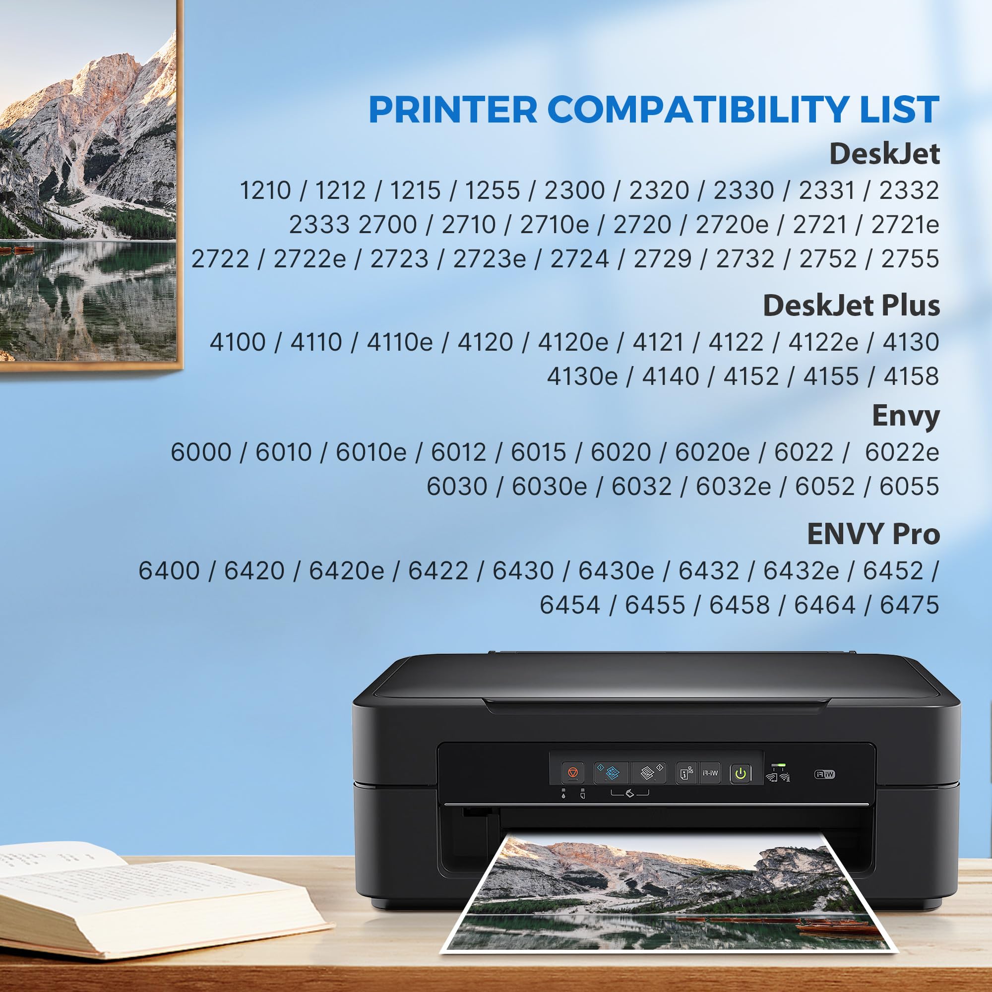 Redsee 305XL Ink Cartridges Replacement for HP 305 Ink Cartridges Black and Colour 305xl for HP Deskjet 2810e Ink Cartridges Deskjet 2800e 2820e 2700 2710e Envy 6020e Pro 6400 Plus 4100(2 Pack) - 3