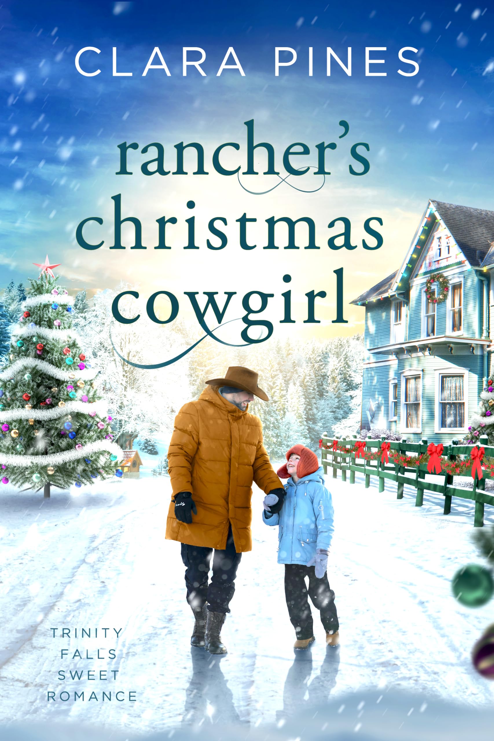 Rancher's Christmas Cowgirl: Trinity Falls Sweet Romance - Book 9