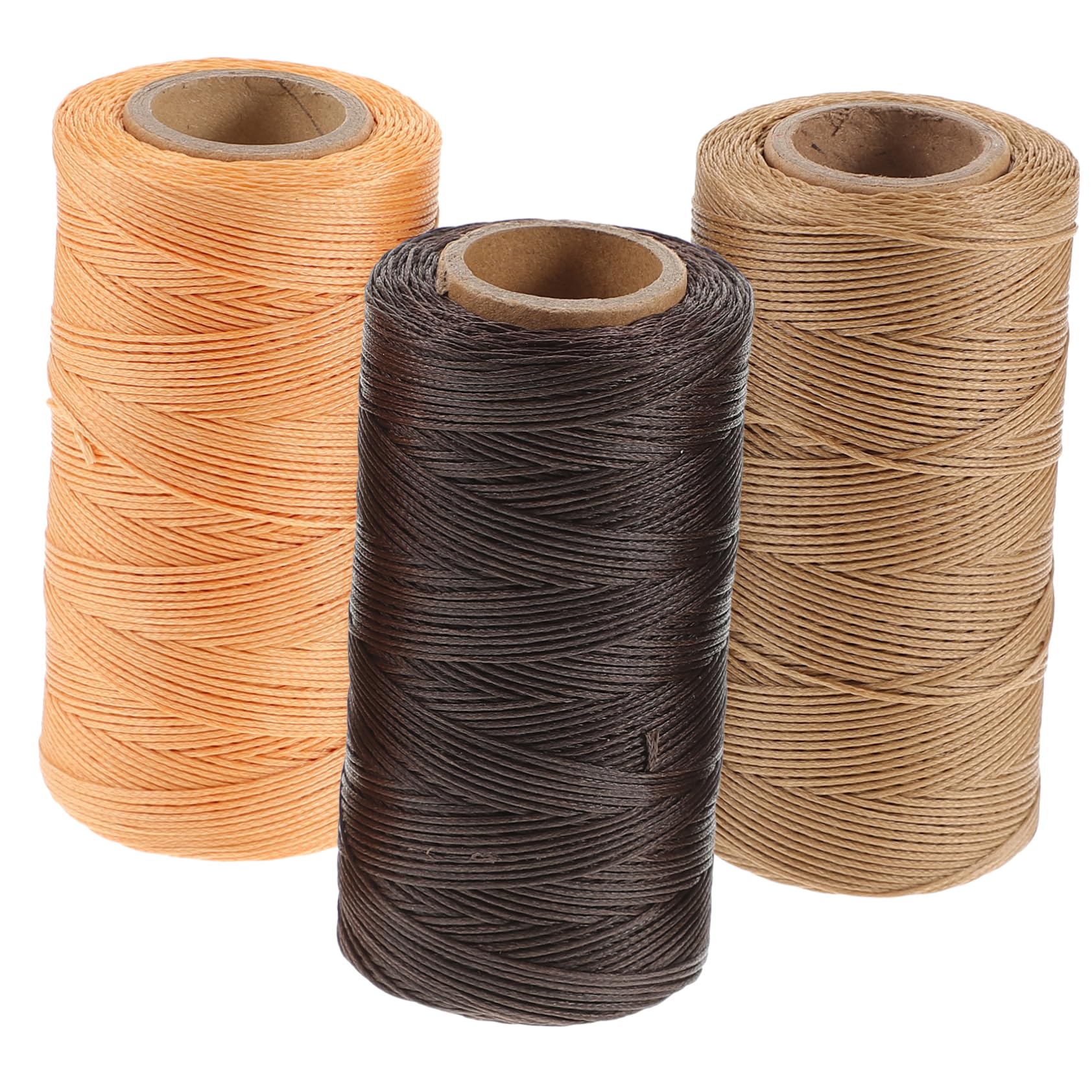 Gadpiparty 3pezzi Filo Cerato Per Cucire in Pelle Cordino Per Cucito Mano Filo Cerato Piatto Per Artigianato Cucito Pelle Speciale Resistenti e Durevoli Per Borse Scarpe Braccialetti