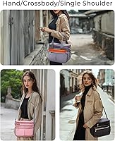 Vista 7 de Lunch Box for Women Double Deck Insulated Lunch Bag Women Expandable Leakproof Reusable Lunch Cooler Bag for Work, Office, Picnic, Purple