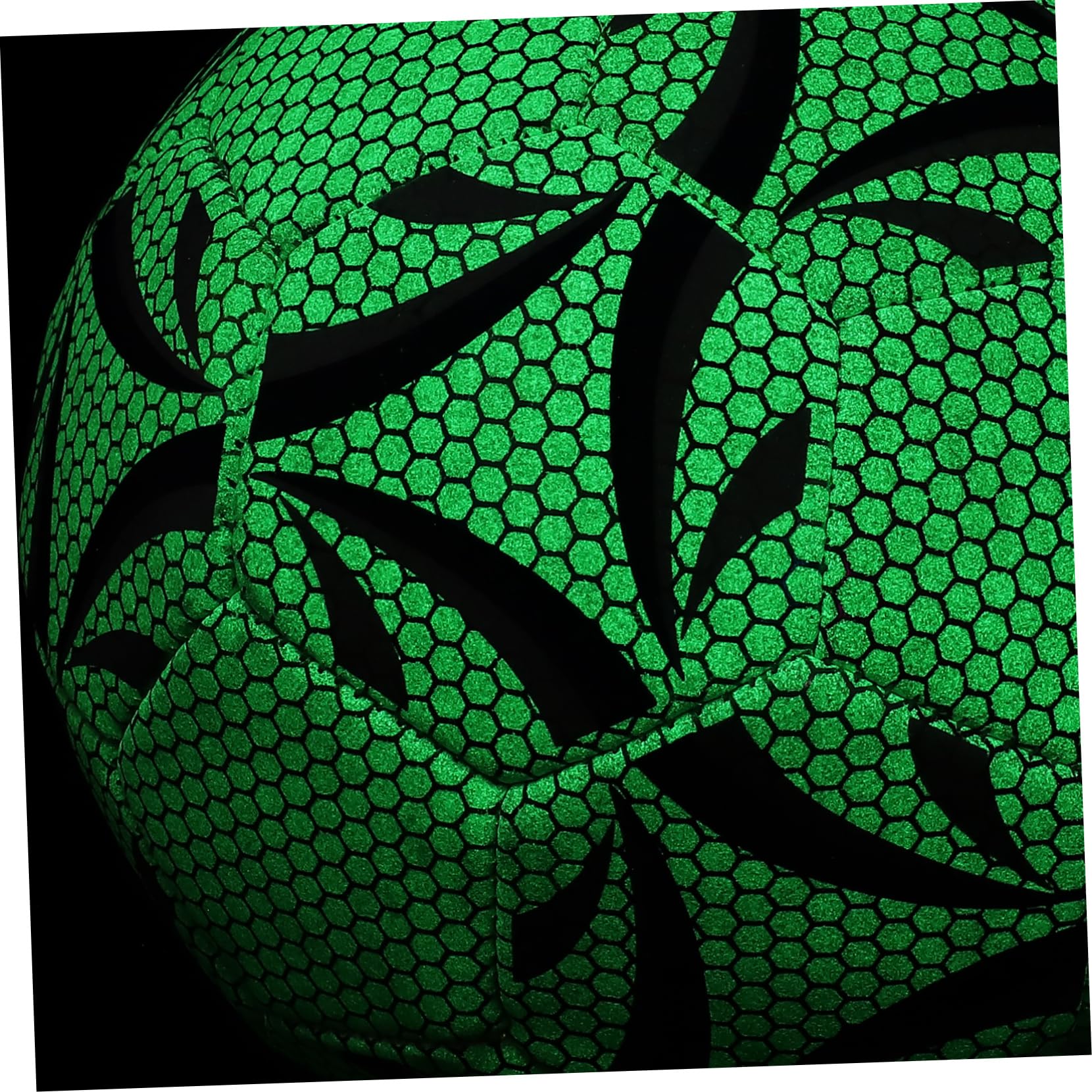 BESPORTBLE Balón de Fútbol Fluorescente PU para Entrenamiento y Juegos al Aire Libre de Noche