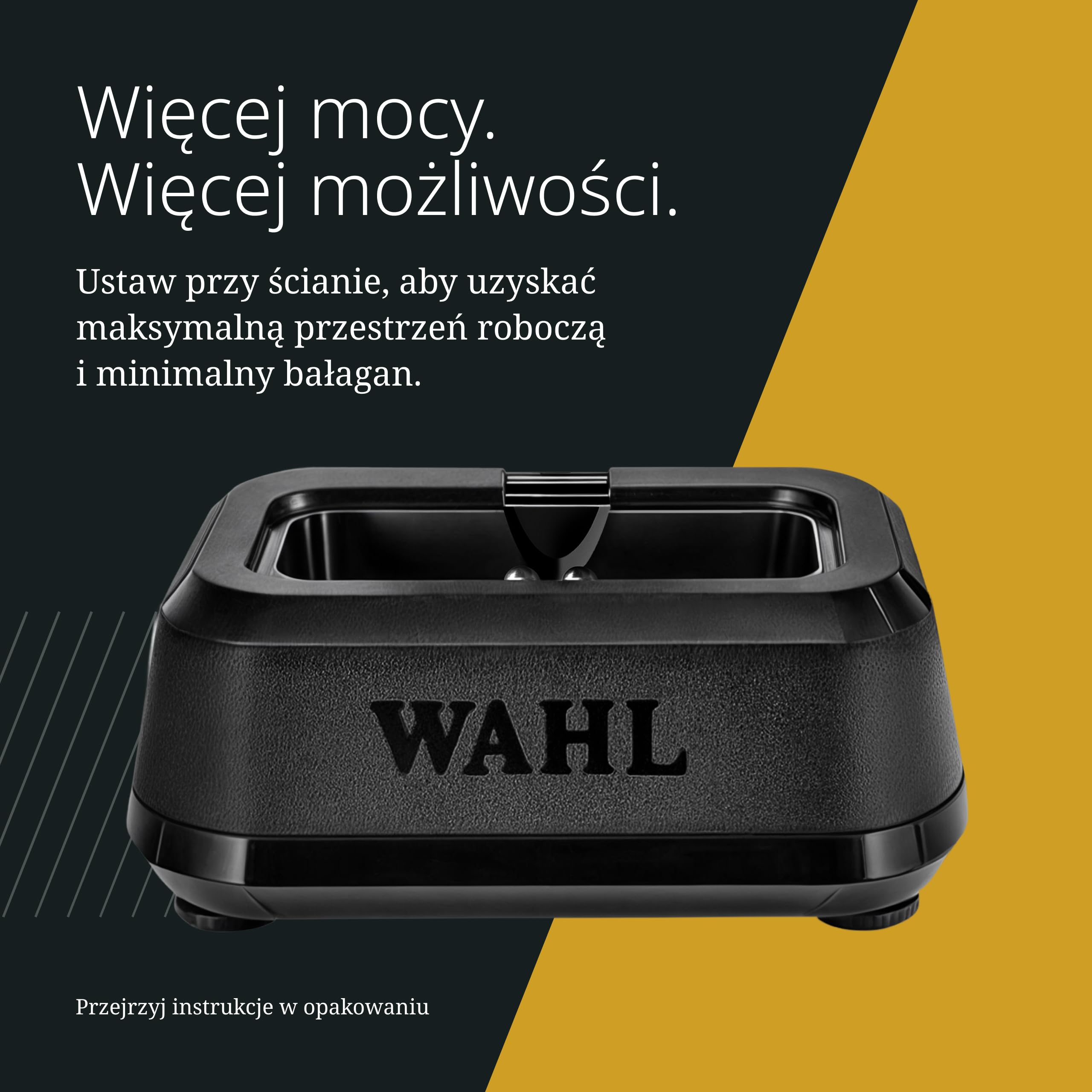 Wahl Power Station Ładowarka USB do Narzędzi Wahl i Urządzeń USB-C | Ładowarka do Jednoczesnego Ładowania 3 Narzędzi Wahl 5 Star i Urządzenia USB-C, 6 Wymiennych Wkładek