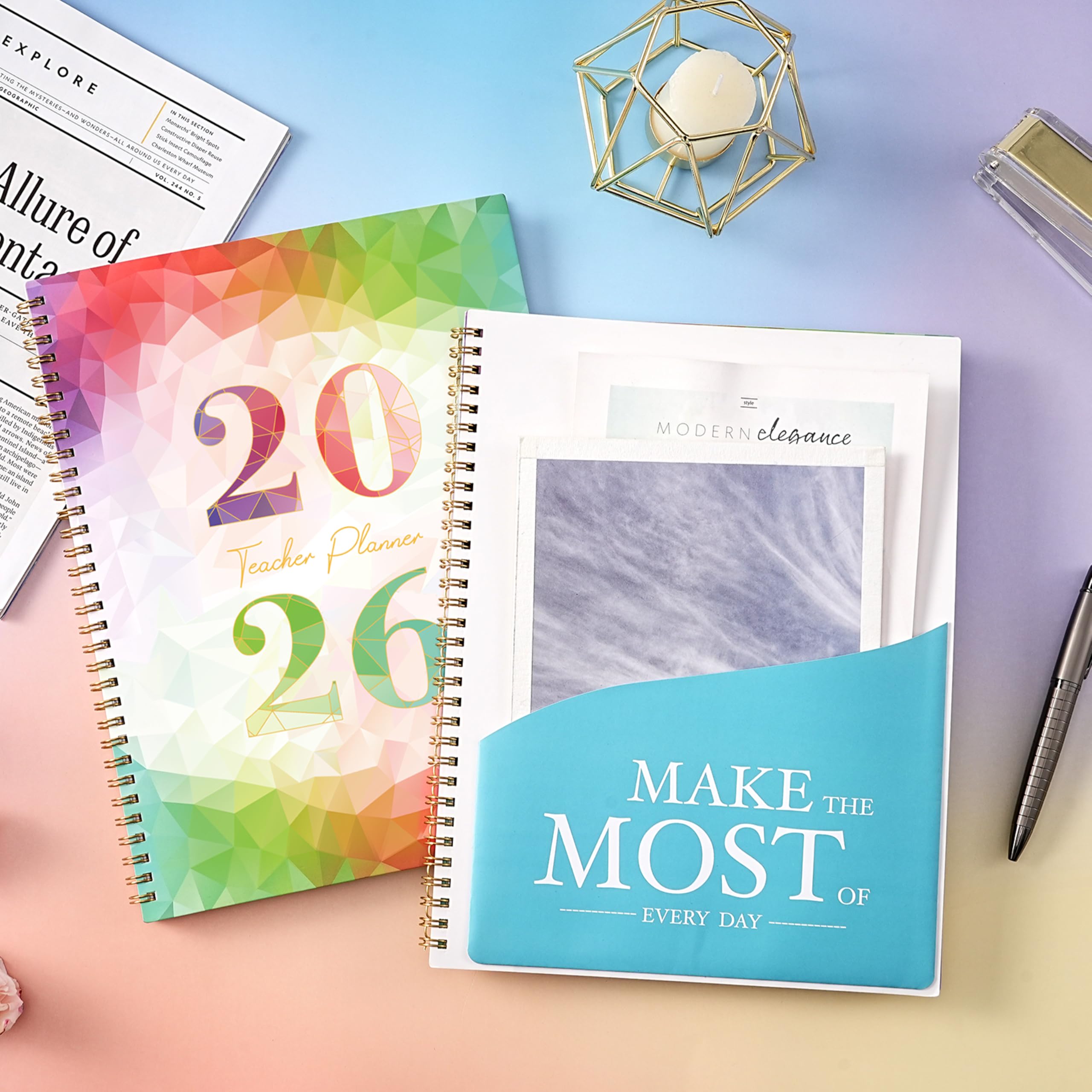 Teacher Planner 2026 - Teacher Lesson Planner 2026, January - December, 8.5'' x 11'' with Monthly Tabs, Inner pocket