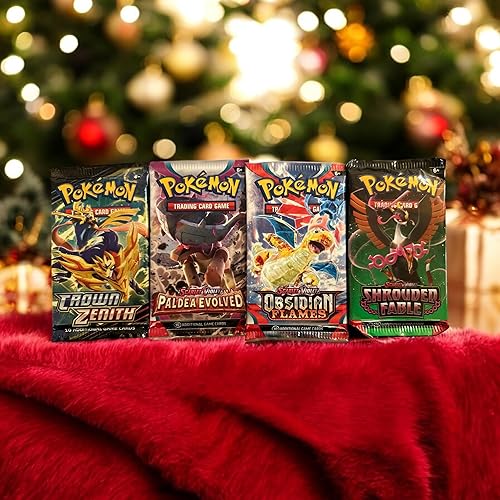 Pokemon TCG: 4 Booster Packs – 40 Cards Total| Value Pack Includes 4 Blister Packs of Random Cards | 100% Authentic Branded Pokemon Expansion Packs