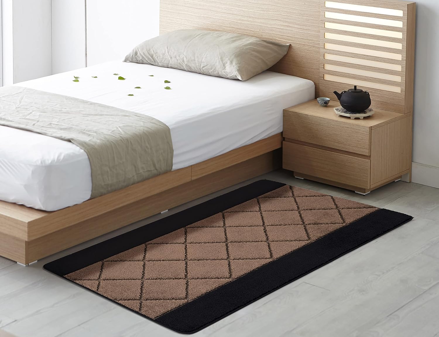 SmartLiving Machine Washable Non Slip Gel Back Door Entrance Mats