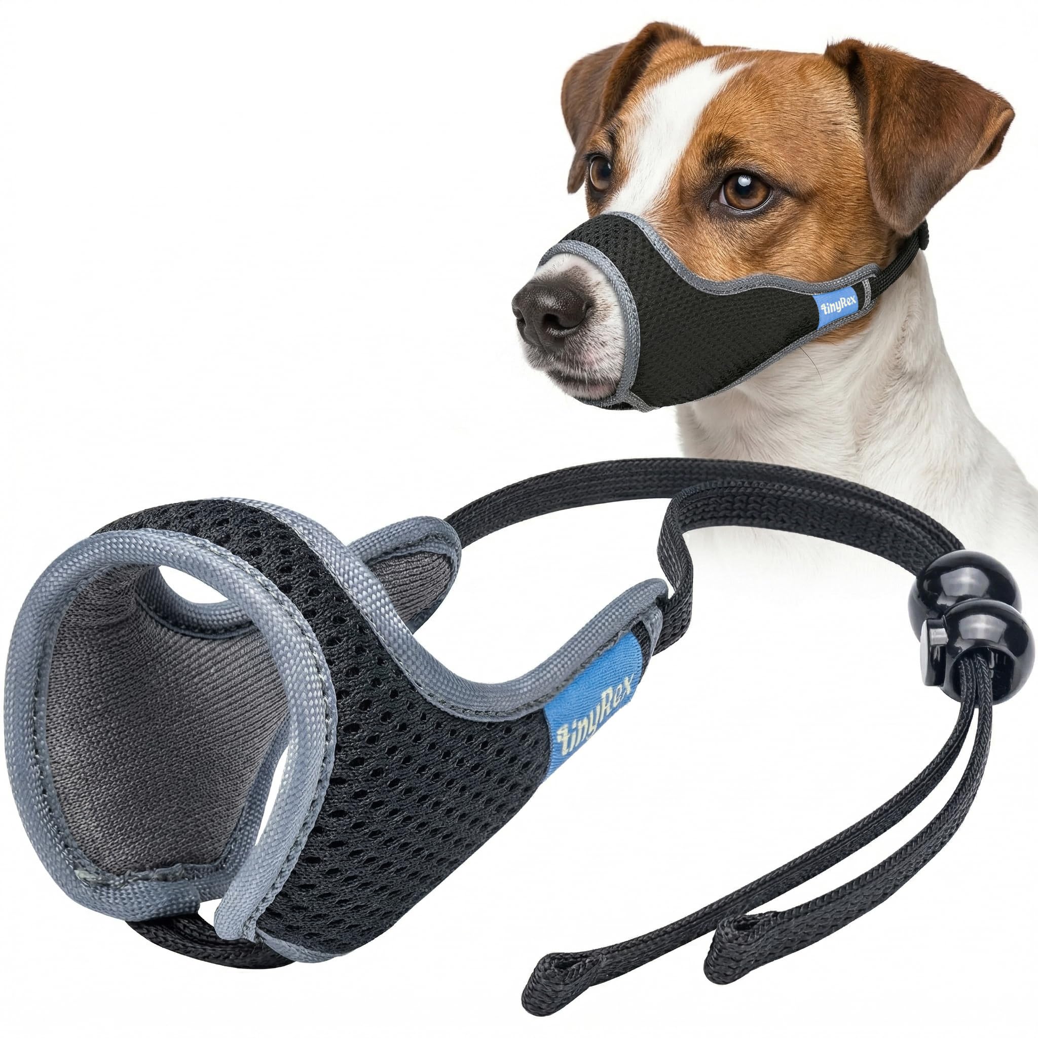 TinyRex One-Pull Adjustable Dog Muzzle