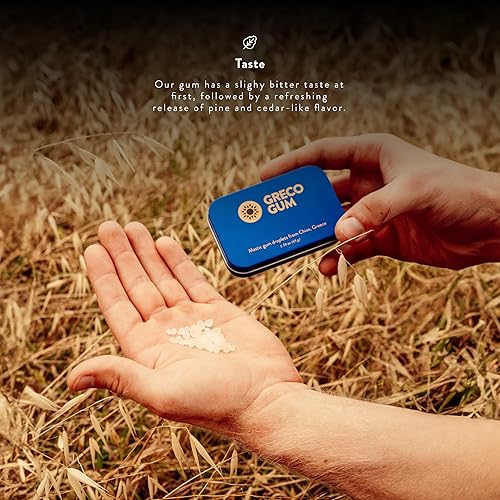 Miniatura 5 de Greco Gum - Gotas de goma de mascar  Piezas pequeñas de goma de mascar dura para entrenamiento de la mandíbula, apoyo digestivo, alivio de la