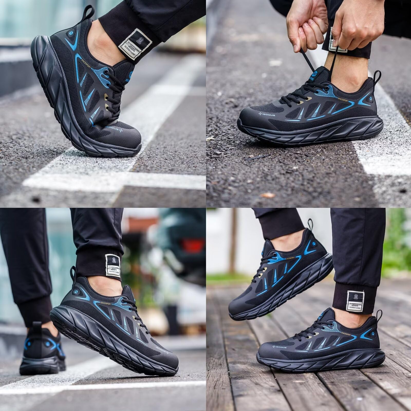 Scarpe Antinfortunistiche Uomo Scarpe da Lavoro Donna Leggere Scarpe Sicurezza con Punta in Acciaio Traspiranti