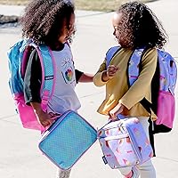 Vista 8 de Wildkin Paquete de mochila para niños de 15 pulgadas con bolsa de almuerzo (escamas de sirena)