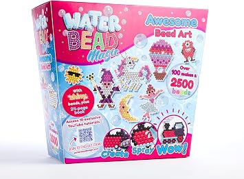 Curious Universe - Water Bead Magic Awesome Bead Art Deluxe Kit - Water Beads - Arts and Crafts for Kids - Kawaii Art Project for Kids - Water Fuse Beads Complete Set