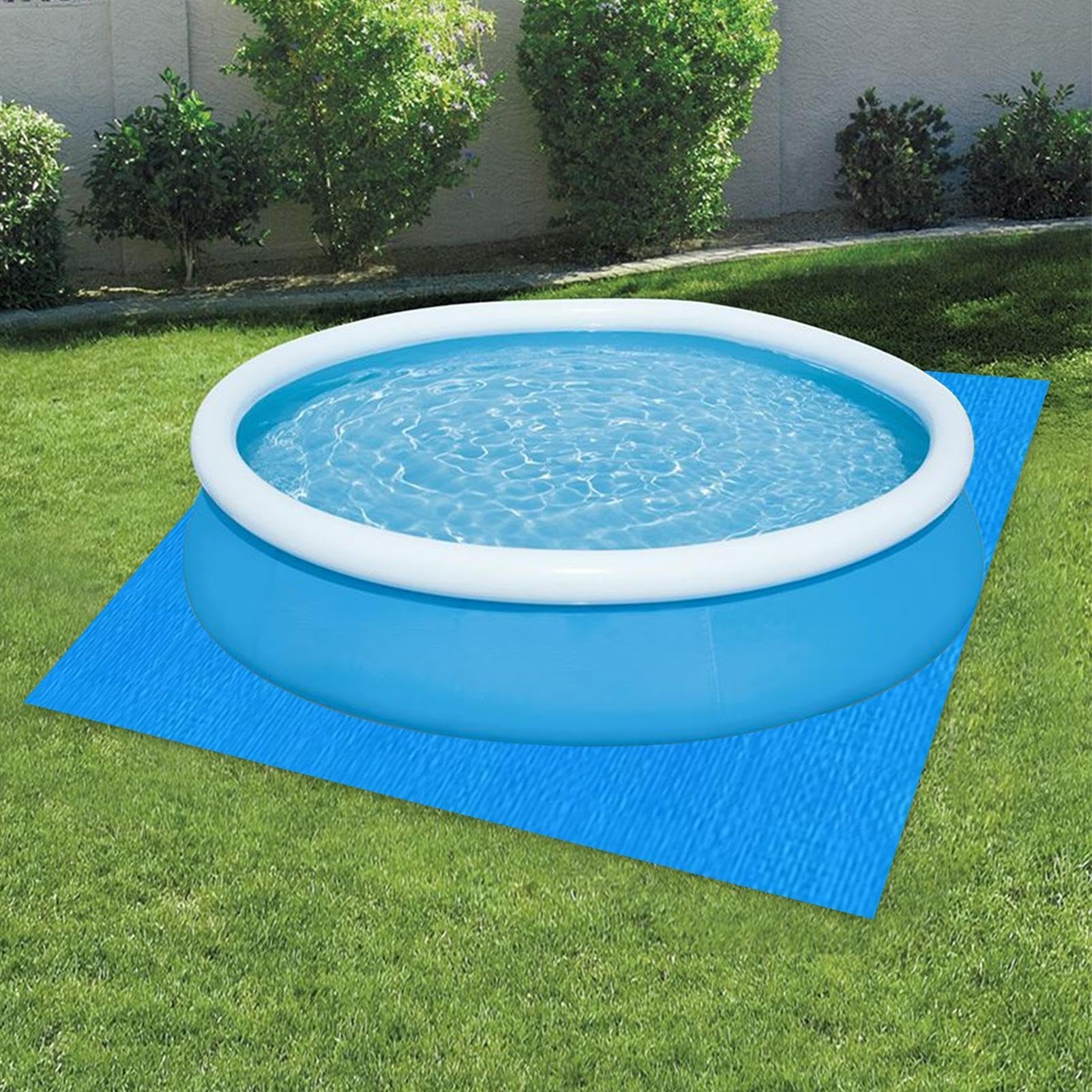 Tappetino quadrato per piscina, protezione sotterranea, per patio, prato, giardino, pavimento e aree esterne, previene forature su pavimenti ed erba