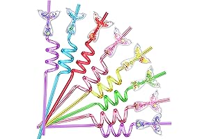 Glittering Mermaid Straws for Enchanting Undersea Adventures