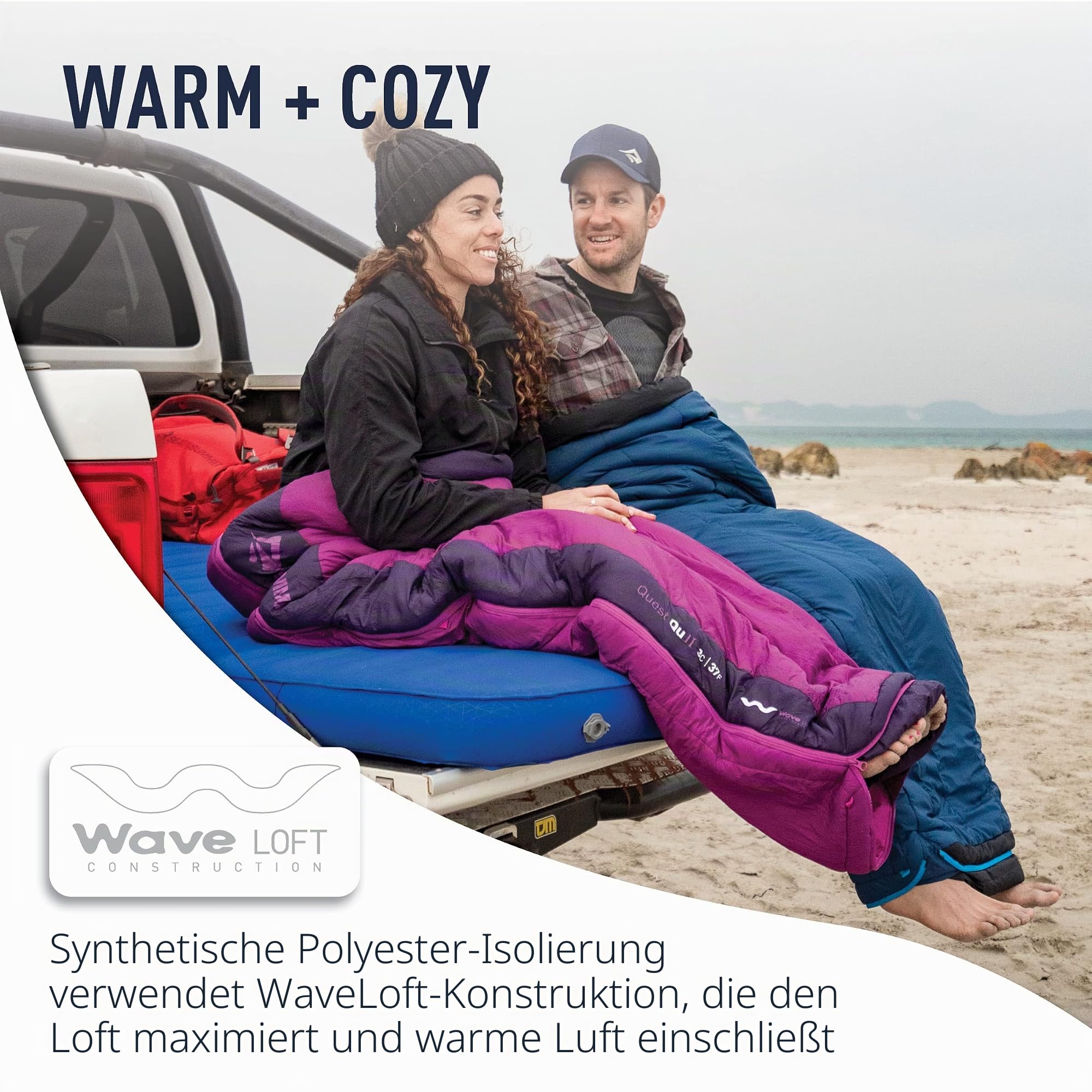 Sea to Summit Trailhead ThII -1 Grad - Kunstfaser Mumienschlafsack, Blau