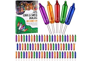 Ruisita Multi Color Christmas Tree Led Replacement Bulbs