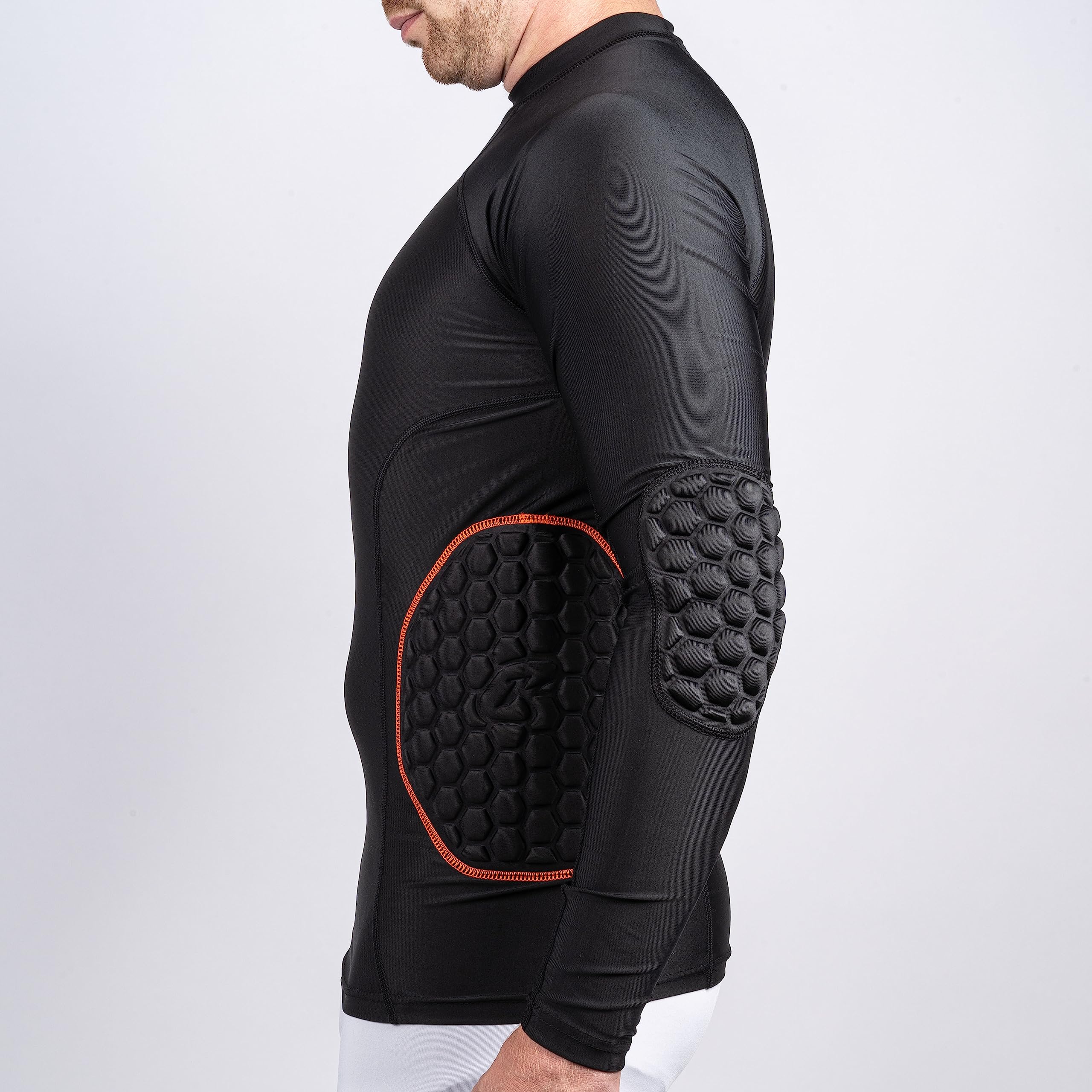 CATCH & KEEP Torwart Protectionshirt lang gepolstert - Fußball/Sport Protection Shirt mit Kompressionsfunktion und atmungsaktivem Material