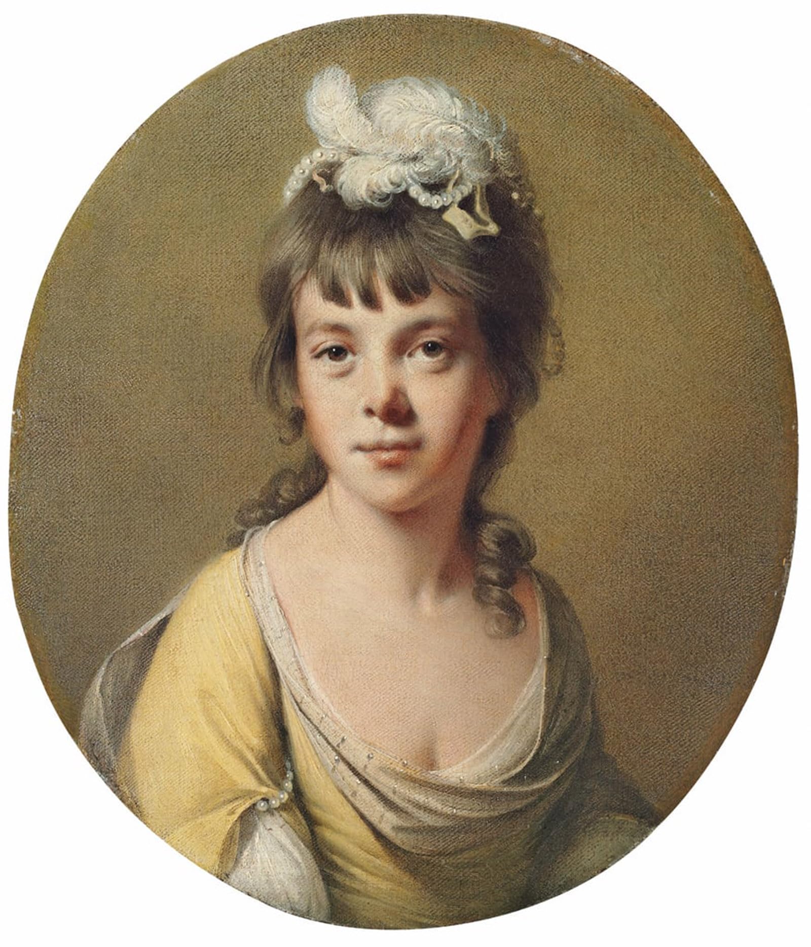 Artxlxxbn No Frame Famous Prints Artwork Pictures Poster Painting Art Portrait Of Miss Harriet Hope By Wright Of Derby Artwork Landscape Pictures For Home Decor 60X90cm