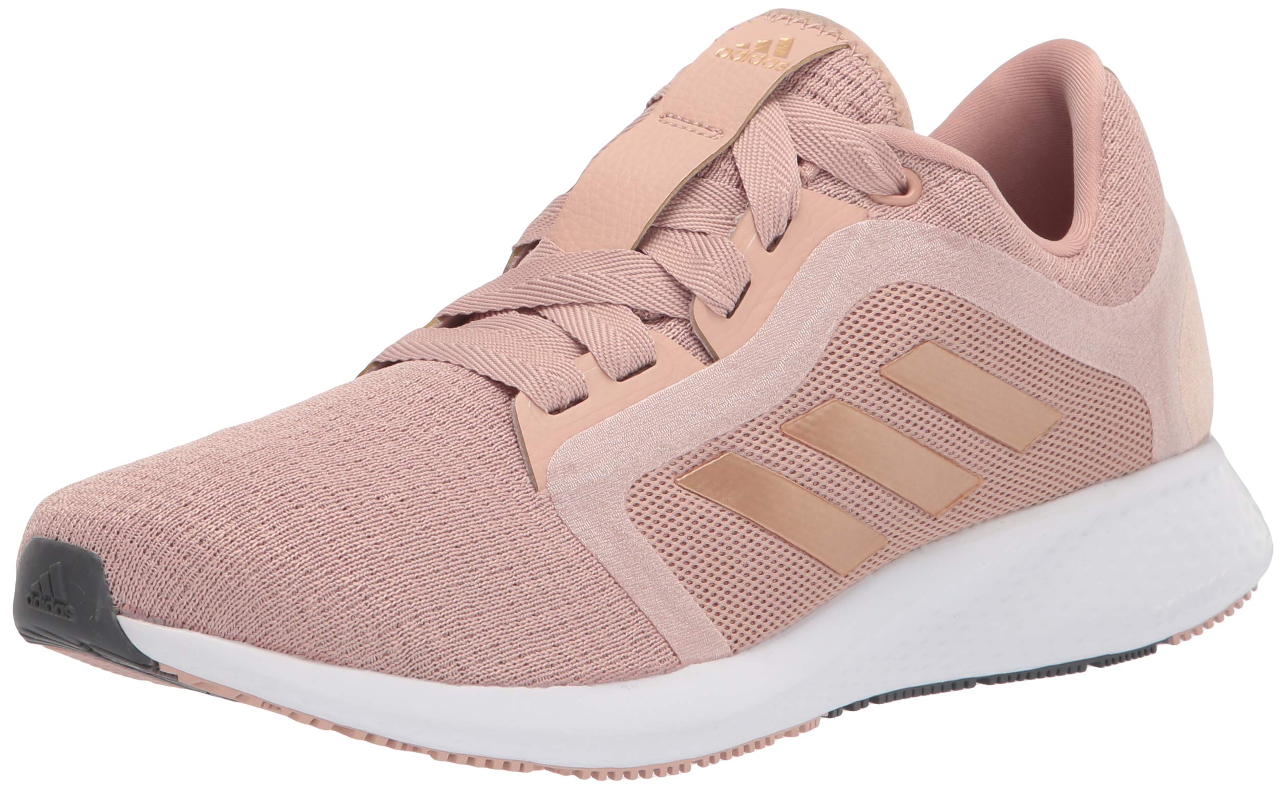 adidas womens Edge Lux 4 Running Shoe, Pearl/Copper Metallic/White, 12 US