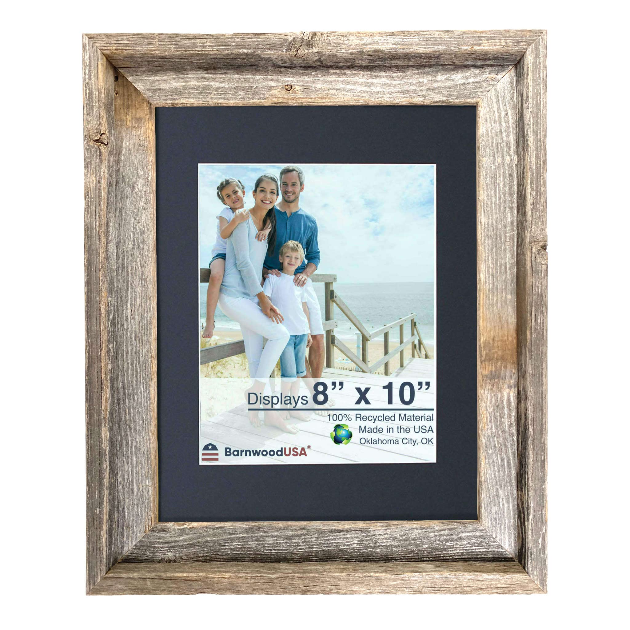 Amazon.com - Rustic Barnwood Picture Frames – Reclaimed Wood Photo