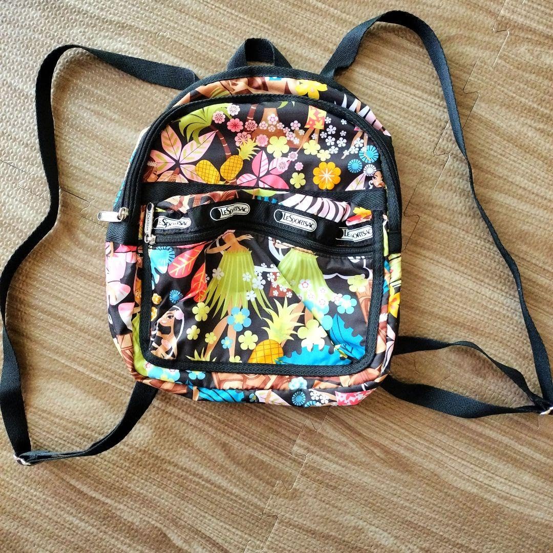 特価レア【美品】レスポートサック　ハワイ限定　リュック　ルプティブーケ　花柄刺繍 レア！【美品】レスポートサック ハワイ限定 リュック