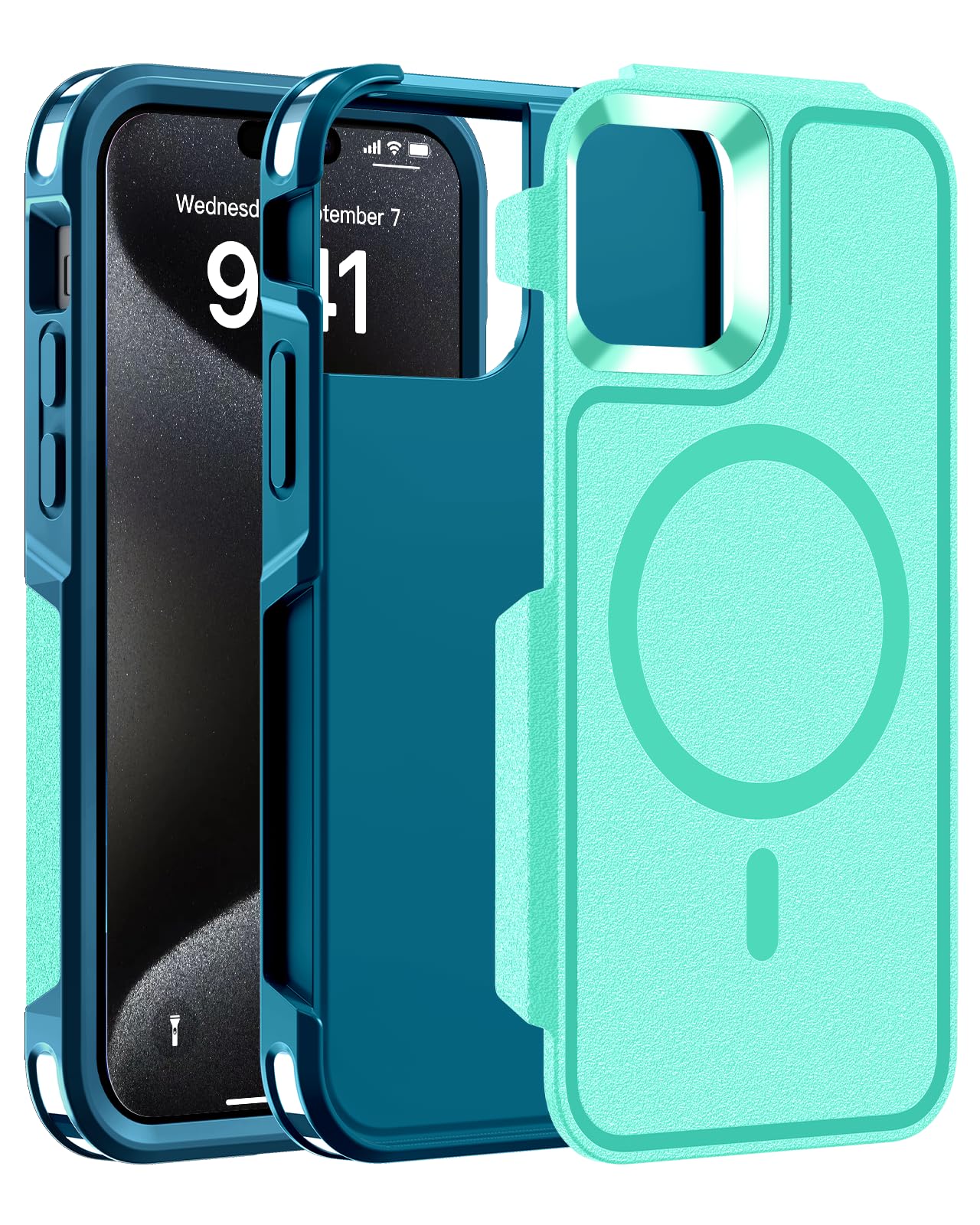 Ratcase Magnetic Case for iPhone 15 Pro Max 6.7'',[Compatible with Magsafe][Heavy Duty Shockproof] [Military Grade Drop Protection][Non-slip] Rugged