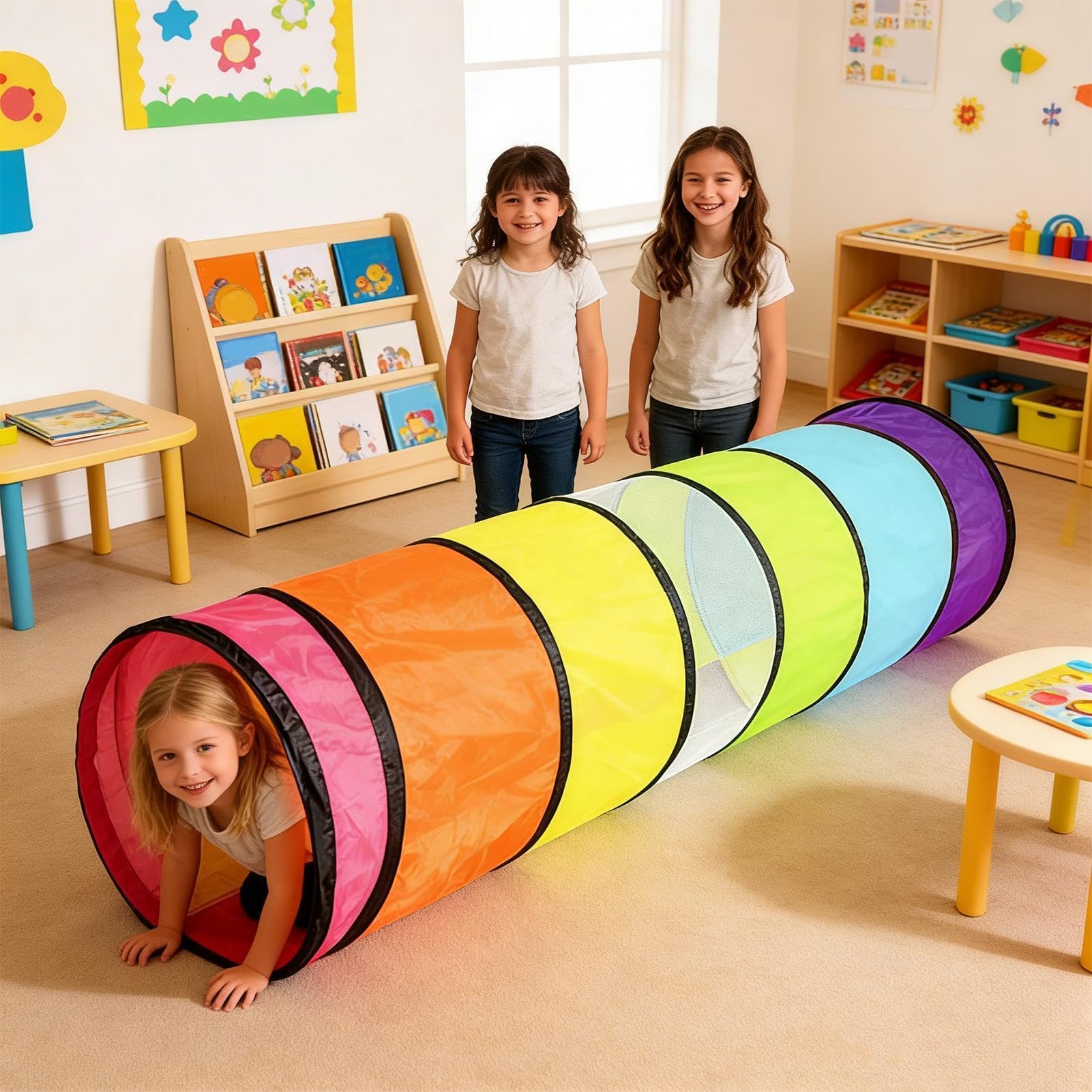 Tienda de Juegos Niños - De Arrastre Interior Exterior Jardín Casa de Juegos | Plegable para niños pequeños, alambre de acero de poliéster ligero, juego imaginativo, salón dormitorio patio
