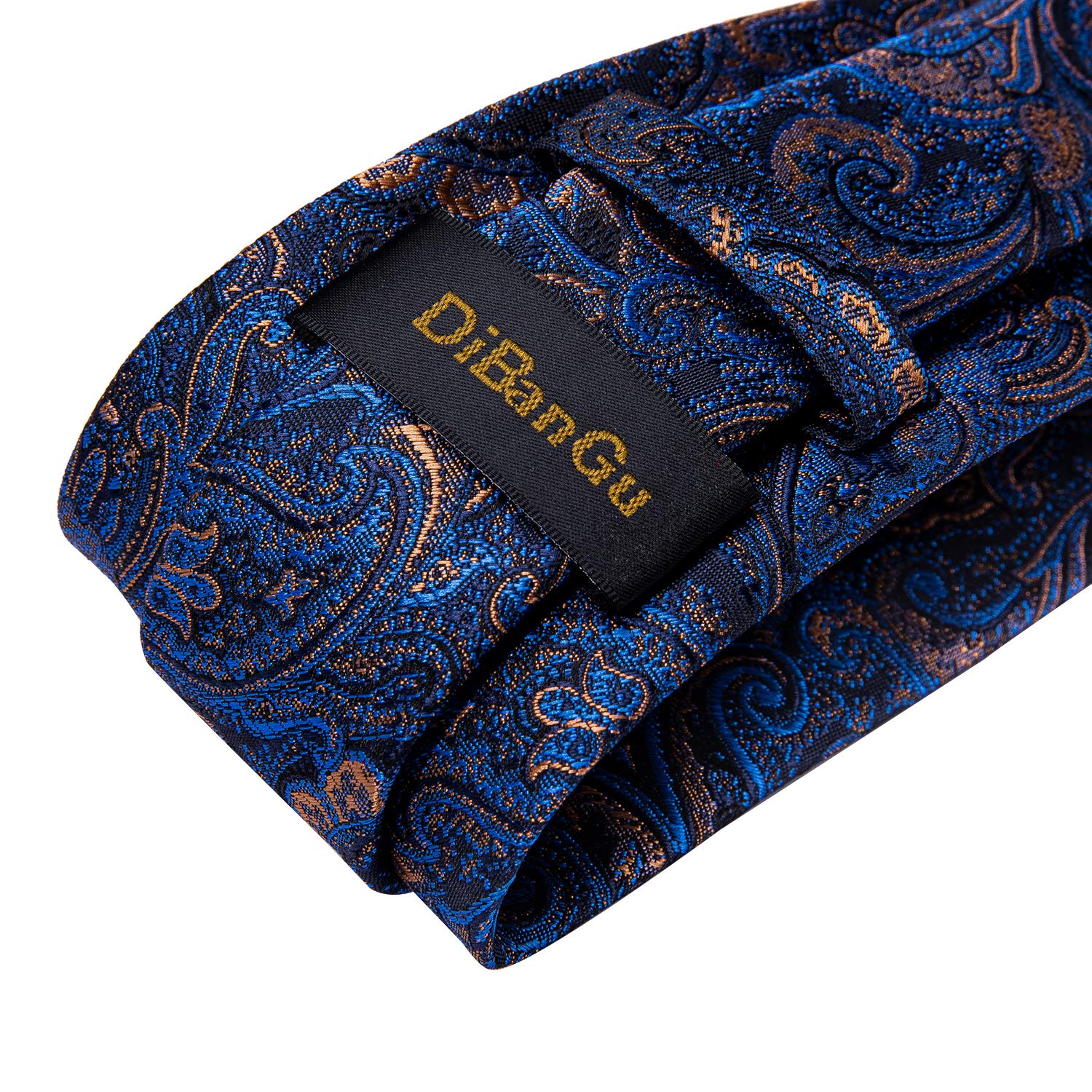 DiBanGu Corbata de cachemira para hombre, corbata formal de seda y pañuelo de bolsillo, gemelos para boda, fiesta de graduación