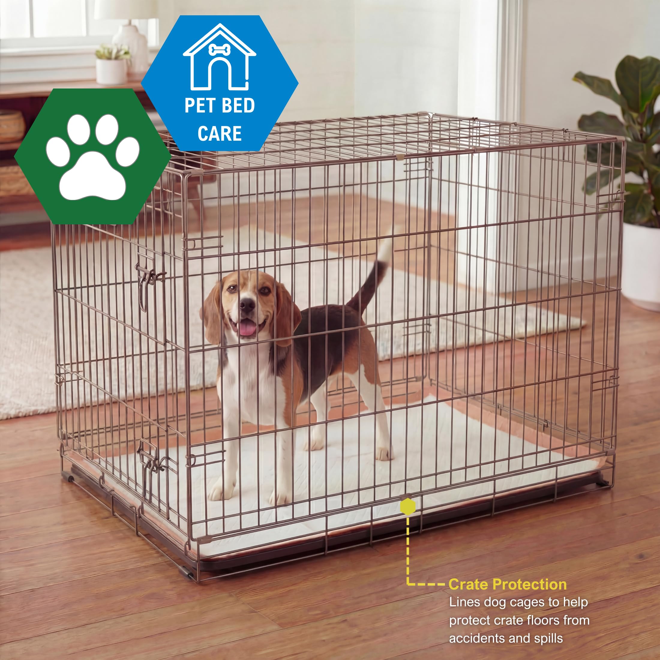 MED PRIDE Lot de 30 tapis de dressage pour chien avec appât jetables, ultra absorbants avec technologie à 6 couches - Anti-fuites et imperméables pour chiens, chats, lapins [76,2 x 76,2 cm]
