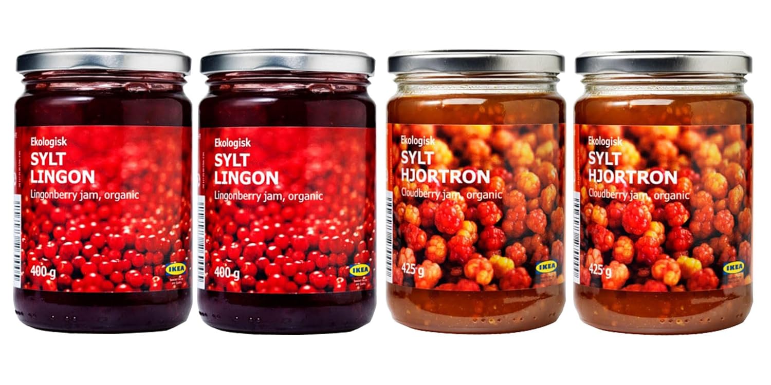 Ikea Organic Jam Bundle Includes Total 4 Preserves 2 SYLT LINGON