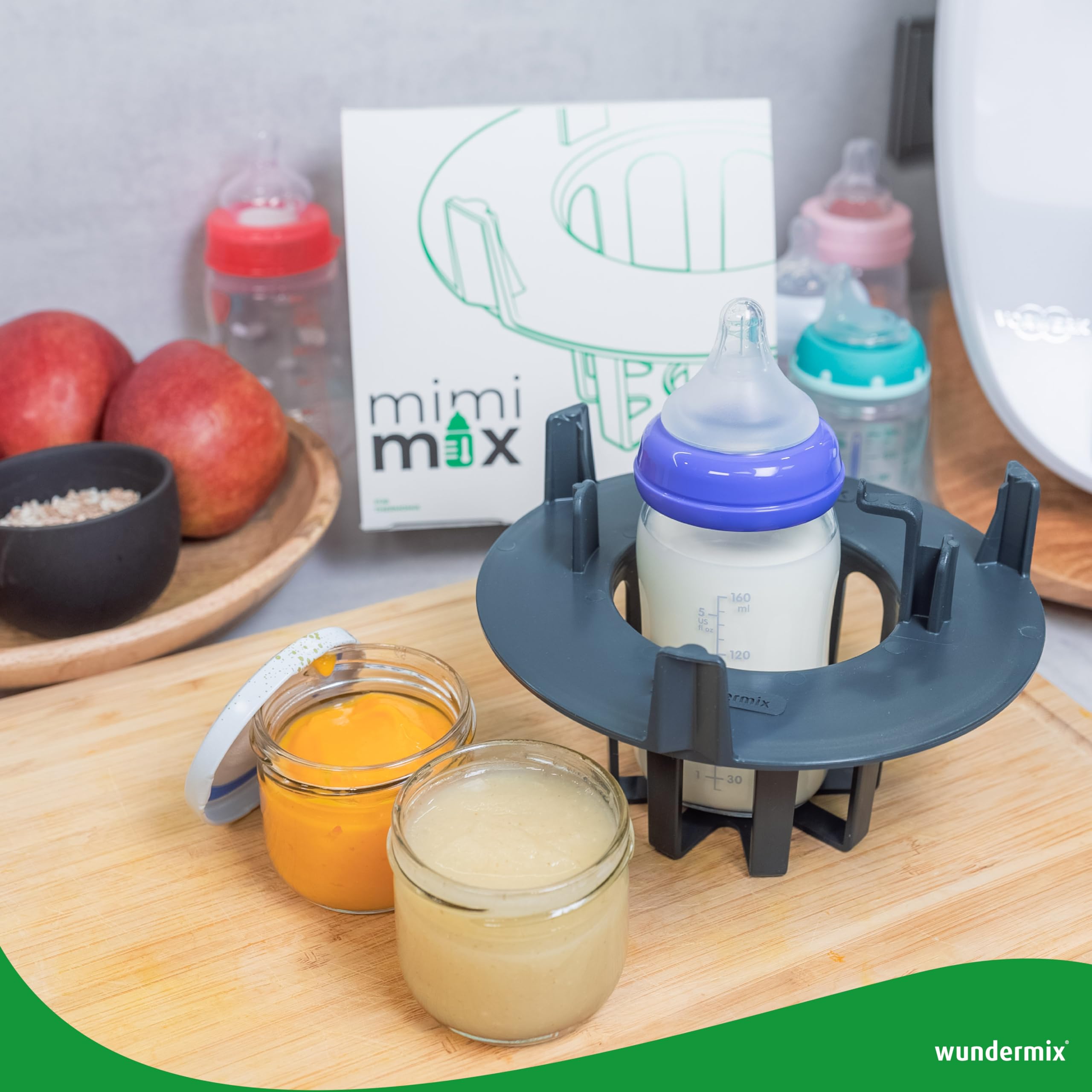 Wundermix Mimimix Chauffe-biberon Thermomix TM7 | TM6, TM5, réchauffage doux bouillies bébé et lait infantile, stérilisation