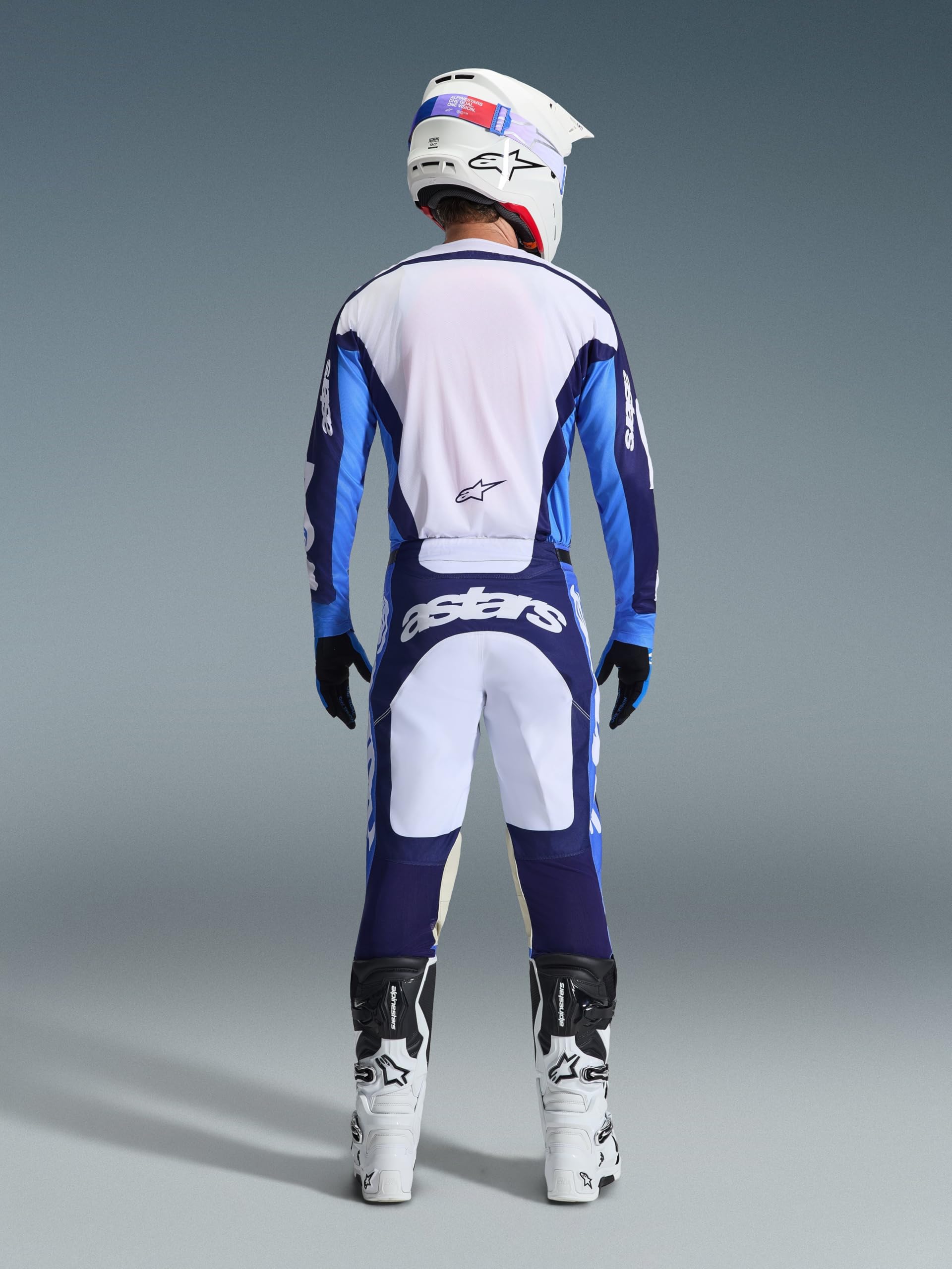 Alpinestars Racer Riway Maglia da motocross, blu, S