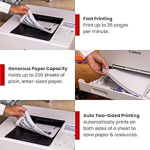 Canon Color imageCLASS LBP646Cdw Wireless Laser Printer for Duplex Printing, White - 26 PPM Home Office, Small Office Printer