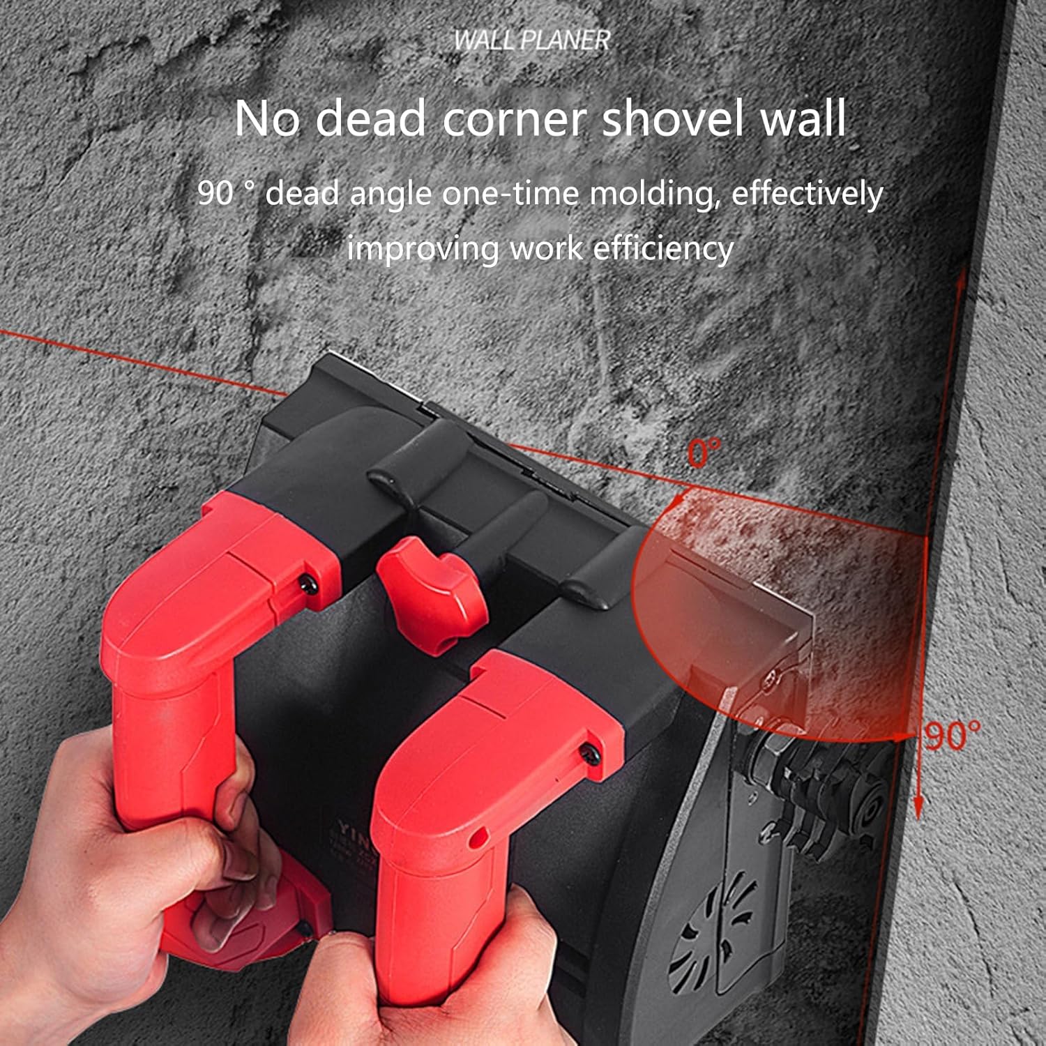 Electric Wall Planer, 1680W Wall Planing Machine,No Dead Angle And Dust-Free Shovel Wall Machine,Electric Wall Concrete Tool for Wall Renovation, Cement Stripping