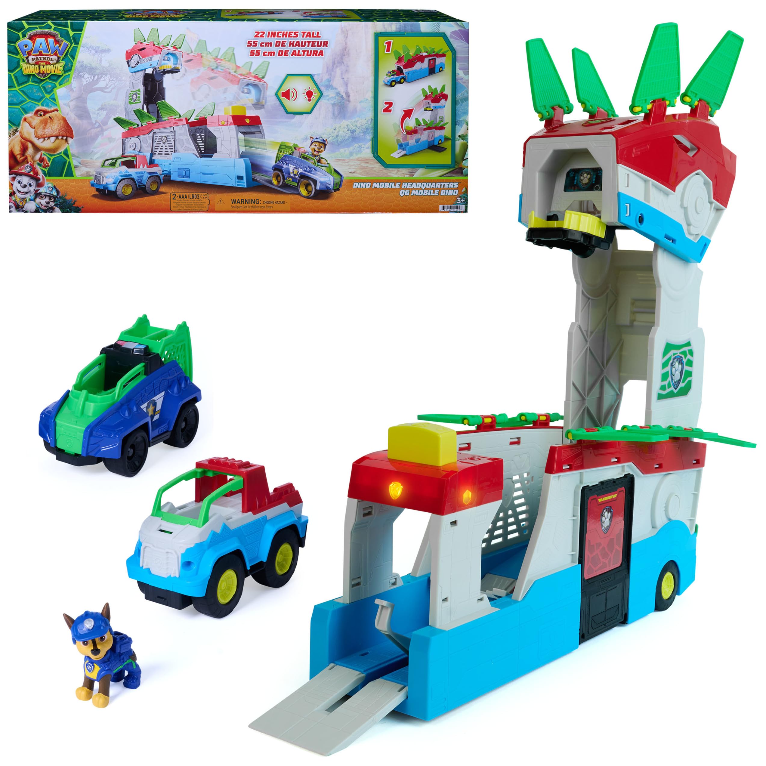 PAW Patrol: Dino Mobile Headquarters, 2-in-1 Playset