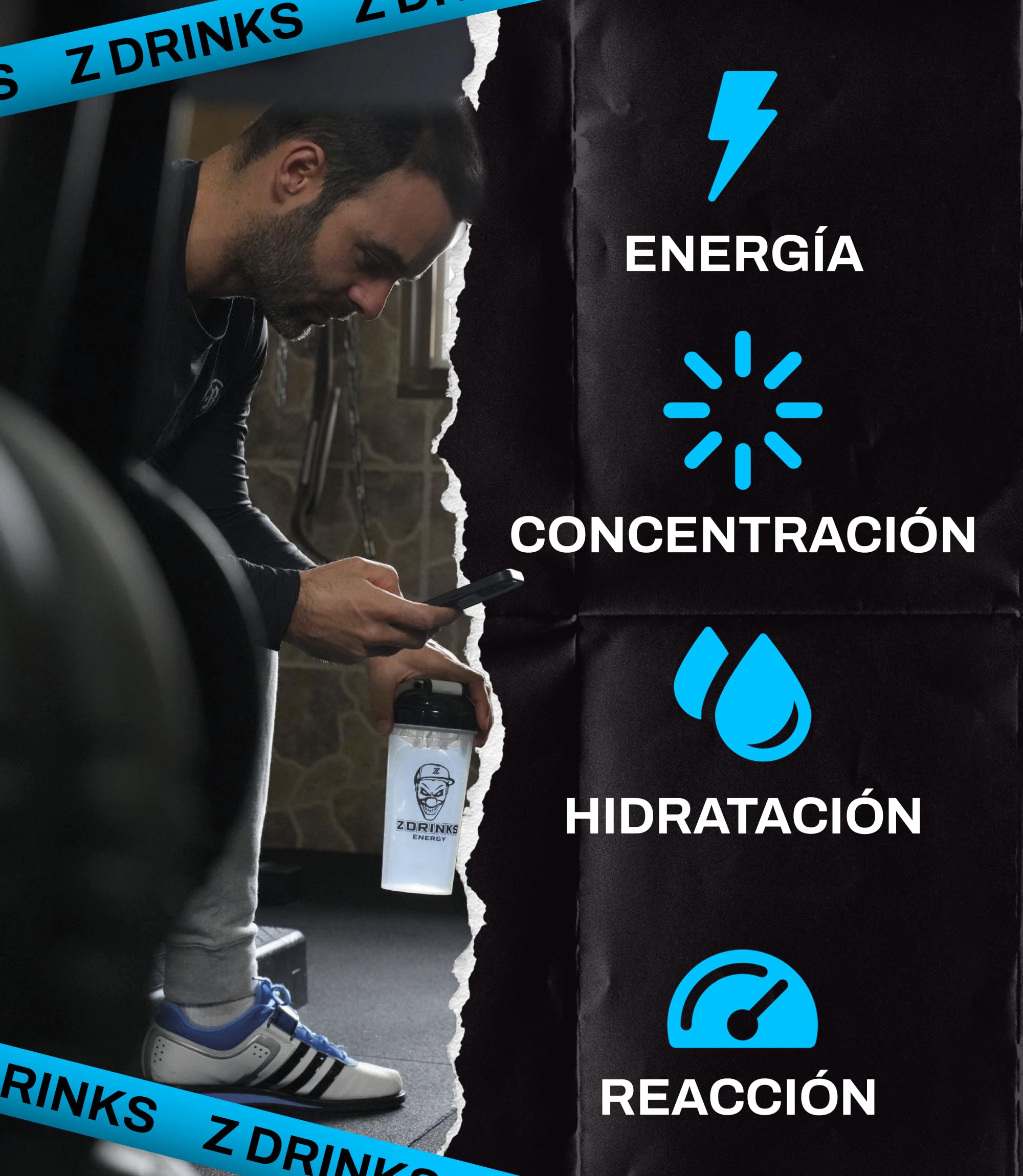 Bebida Energetica en Polvo Sin Azucar Con Cafeina Minerales y Vitaminas Sabores Naturales Bajo en Calorias Ideal para Gamers Apasionados del Deporte Pack Degustacion 10 Muestras + Shaker Negro
