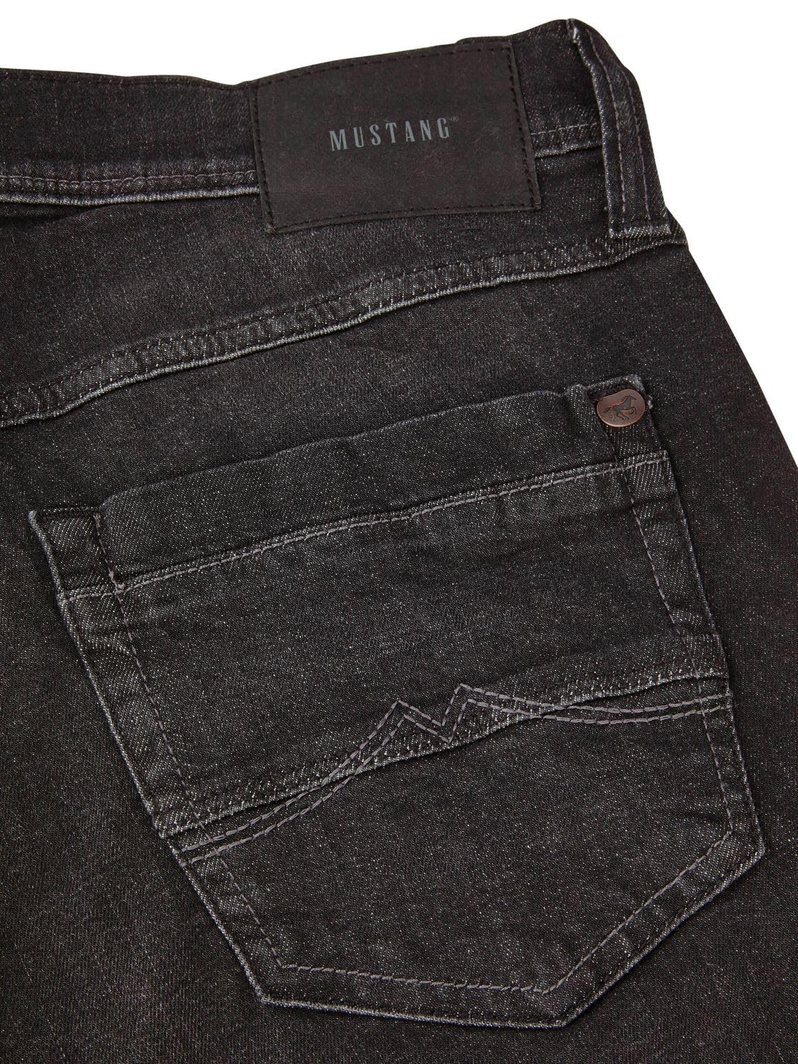 MUSTANG Jeans Herren Stretch lang Straight Fit Washington Jeanshose Hose | Denim Blau Schwarz 30 31 32 33 34 36 38 40 42 44