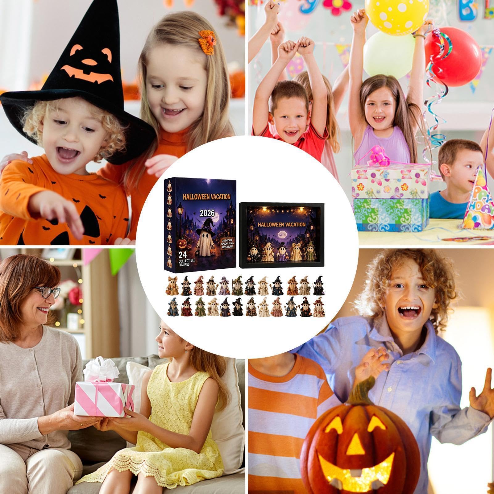Calendario 'Avvento Di Halloween 2026 24 Giorni Fantasmini con | Decorazioni Di Halloween A Conto Alla Rovescia Per Bambini Bambine Ragazzi Adulti Vacanze Feste Compleanni Festival
