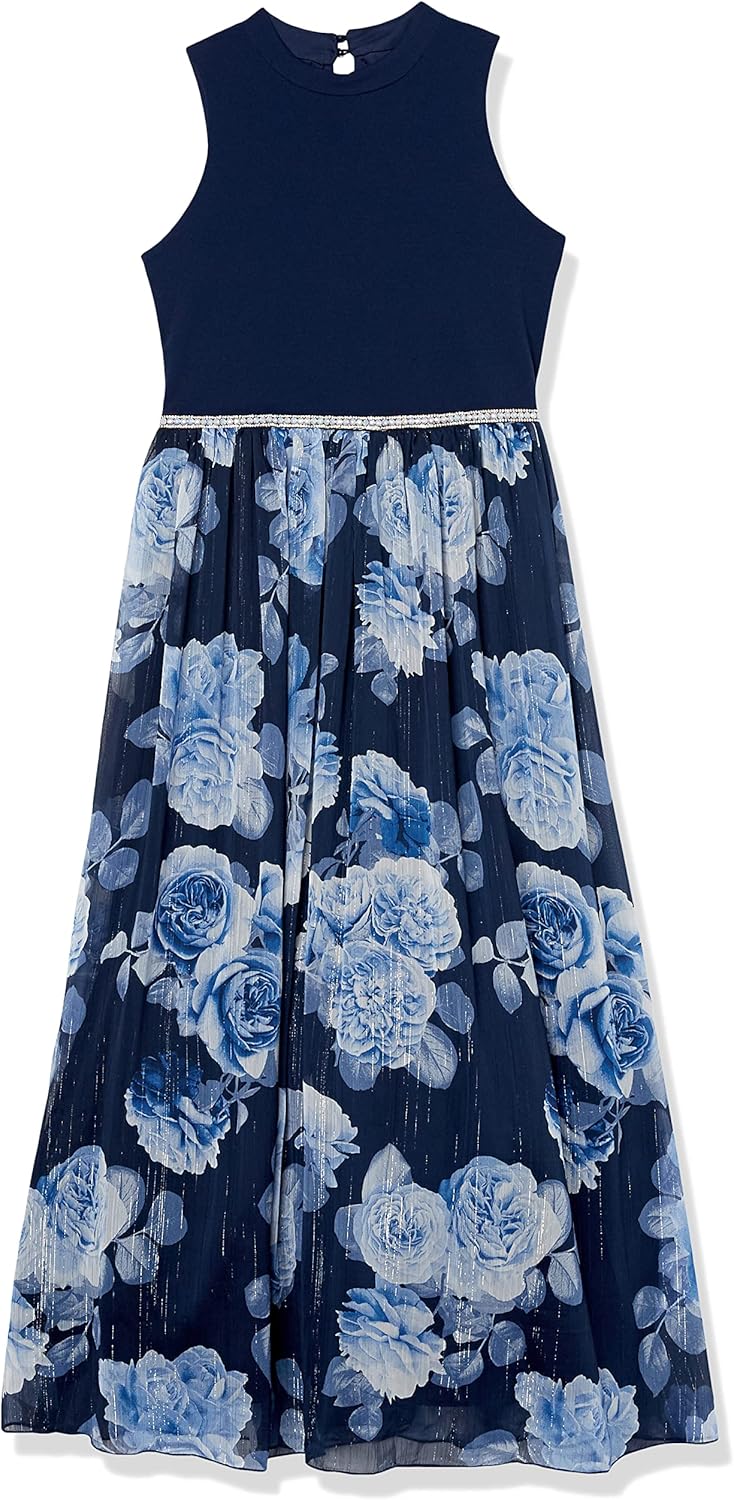 Speechless Girls' High Neck Maxi Party Dress: Clothing, Shoes & Jewelry