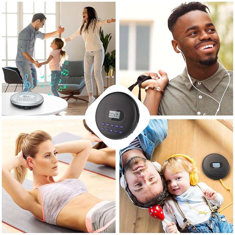CD Player Portable, ARAFUNA Portable CD Player with Dual