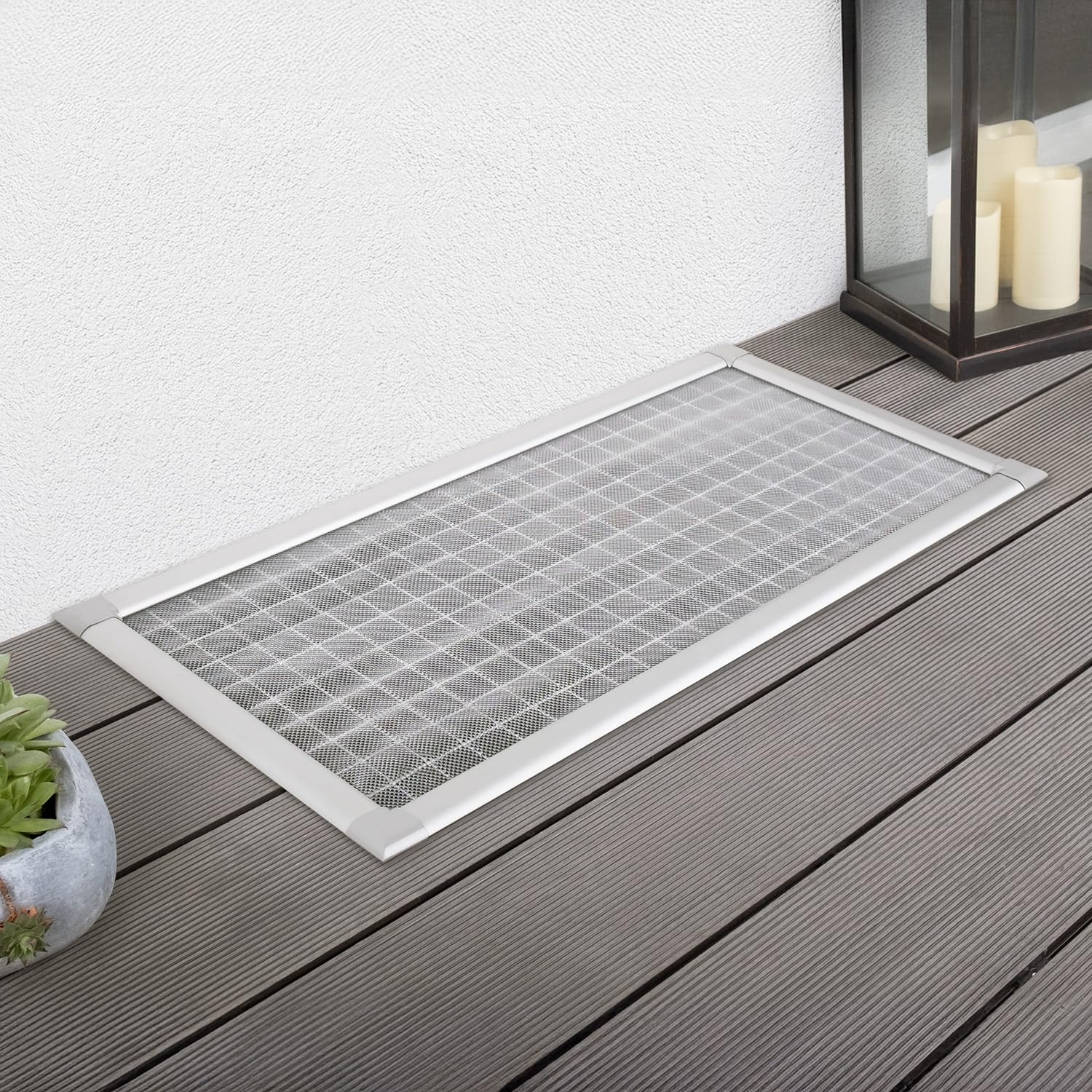empasa Lichtschachtabdeckung Kellerschachtabdeckung mit Alu-Rahmen Profi, begehbar, für Kellerschacht und Lichtschacht, Selbstbausatz, kürzbar, Größe:60 x 115, Anzahl:1 Stück