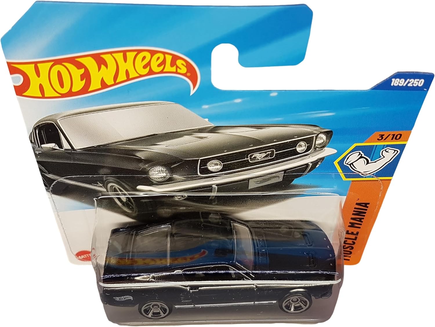 Hot Wheels - ´67 Mustang - Muscle Mania 3/10 - JBB13 - Short Card - Black - Mattel 2025-1:64