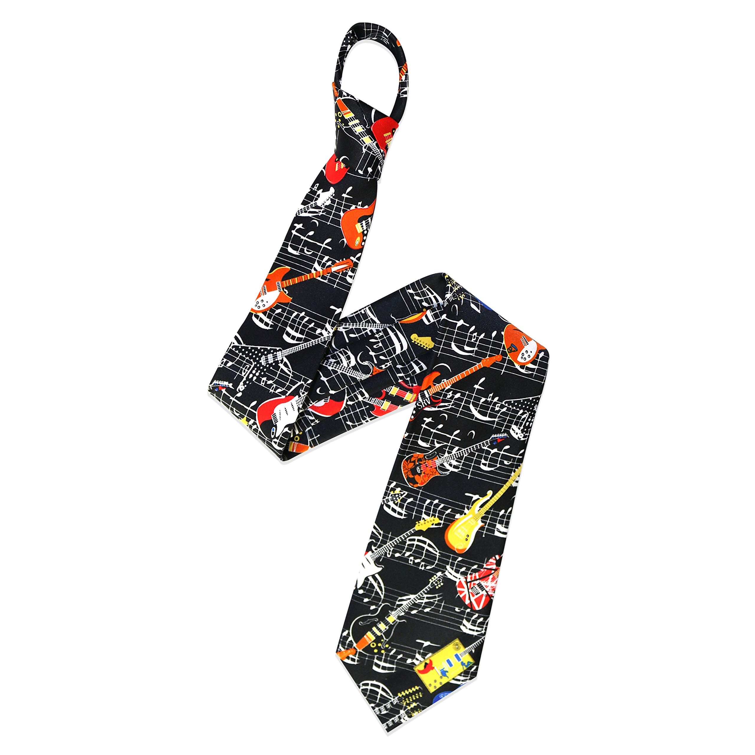 The Tie Company Men's 13 - Sheet Music & Guitars The Tie Co™ Printed Collection Wide Ties - Musical/Usa/Novelty (13 - Sheet Music & Guitars)