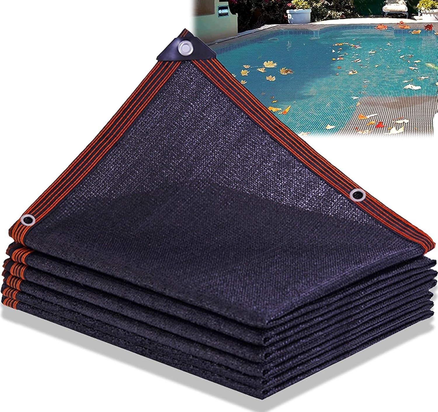 Cubierta de Red de Hoja para Piscina, Red Hoja para Piscina Rectangular, Malla Fina para Piscina,Red de Estanque para Cubrir para Mantener Las Hojas Fuera de tu Piscina(5x8m(16.4x26.2ft))