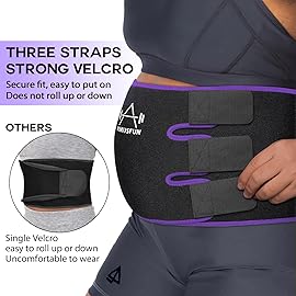 VIMUSFUN Waist Trimmer Belt Men Sweat Band Stomach Wrap, Waist Trainer for Women-Black XL