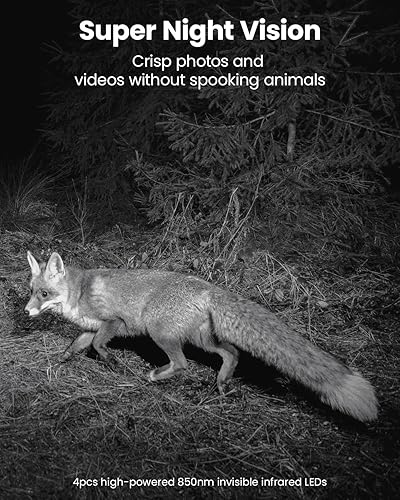 Miniatura 3 de KJK Cámara de rastreo de 24MP 1080P HD, cámara de juego con visión nocturna, tiempo de disparo de 0.2 s, activado por movimiento, gran angular de