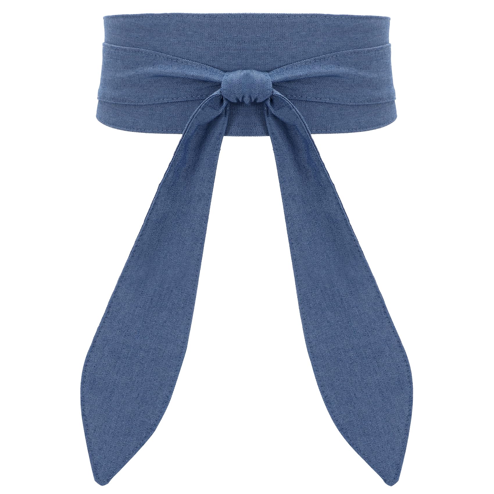 WHIPPY Women Obi Belt Fashion Wrap Around Wide Waistband Knotted Belt for Dress