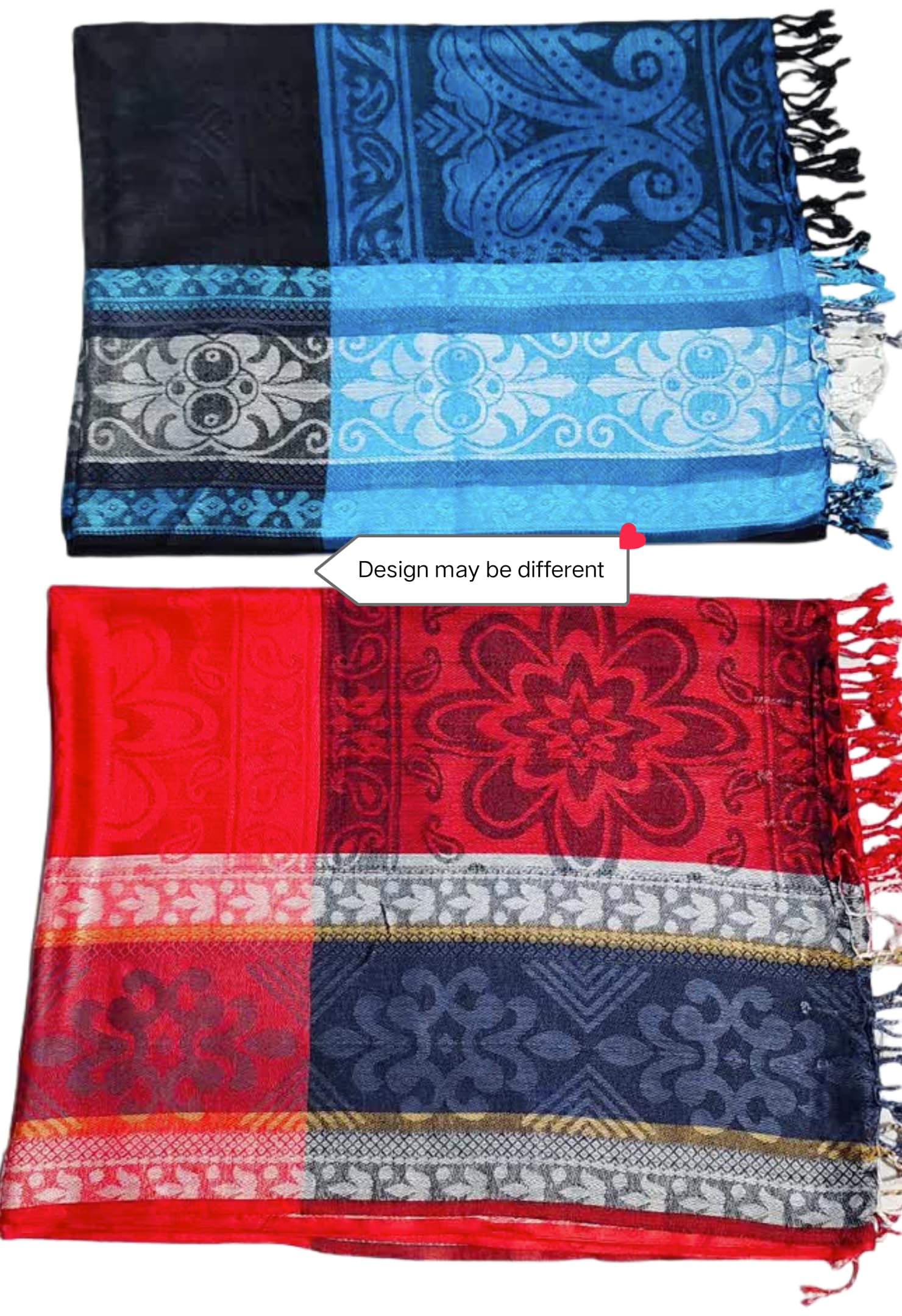 Women And Girl's Fancy Viscose Scarves, Shawl, Hijab, Wrap, Dupatta, Scarf, Stole, Scarfs for Girls Combo Pack of 2, Female, Black-picture-45