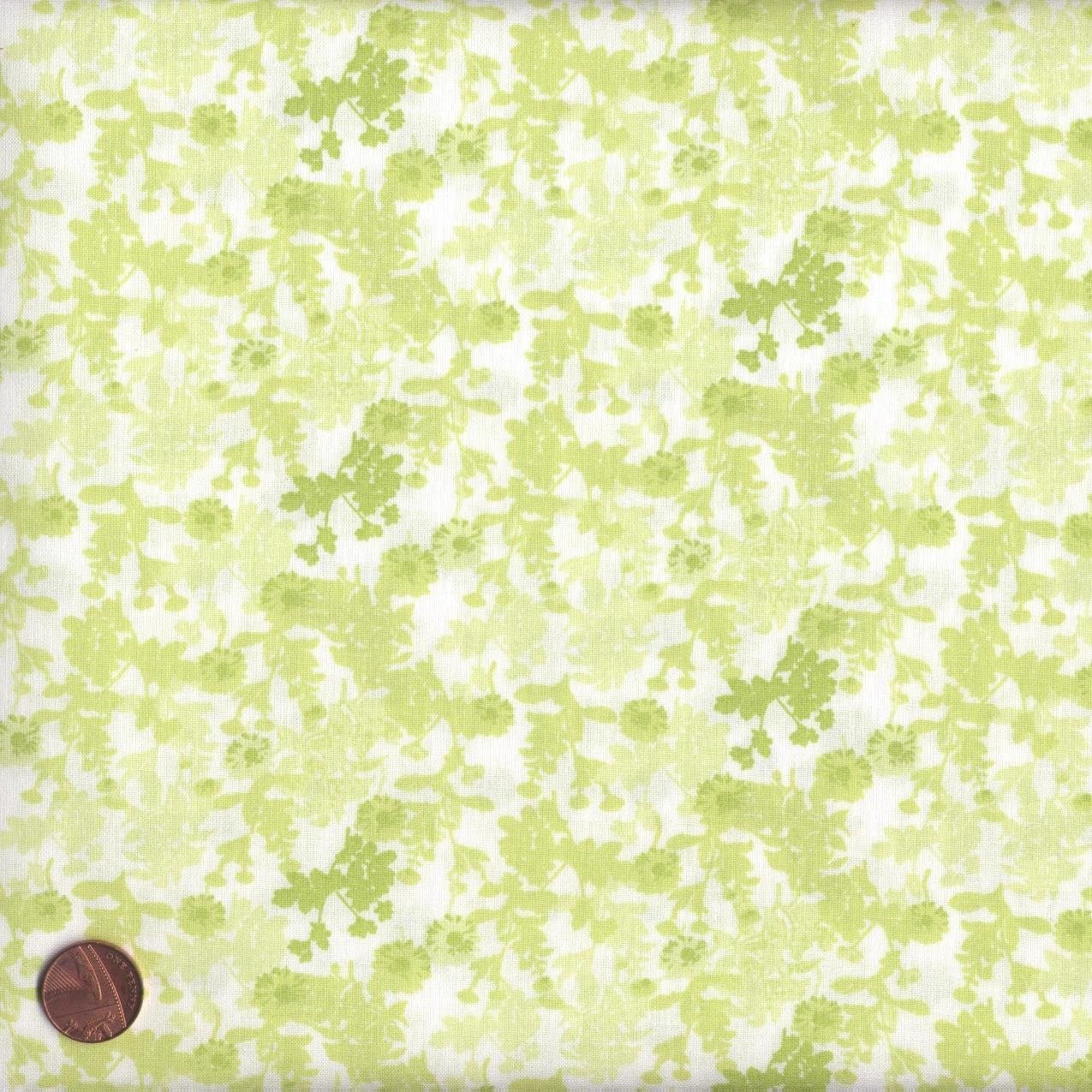 Textiles français Elegance Anis (Jardin) mini design fabric | French Cotton fabric - 140CM/55 Wide. Per Half Metre