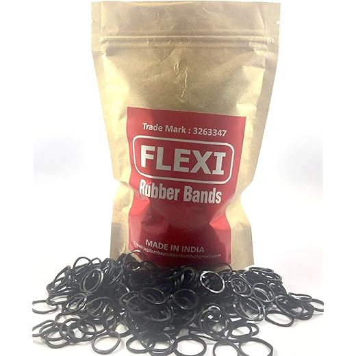 Flexi Rubber Bands Black 2 inch