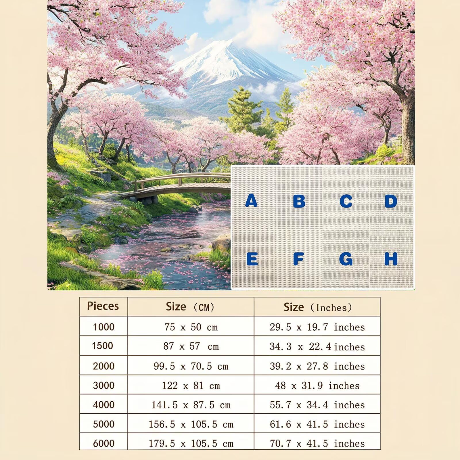Giappone Montagna-2 Puzzle 2000 Pezzi per Adulti, Puzzle in Legno - Collezione Classica con Poster Incluso - Sfida di Concentrazione e Passatempo Antistress, Gioco per Famiglia, 99 x 70 cm f0-851
